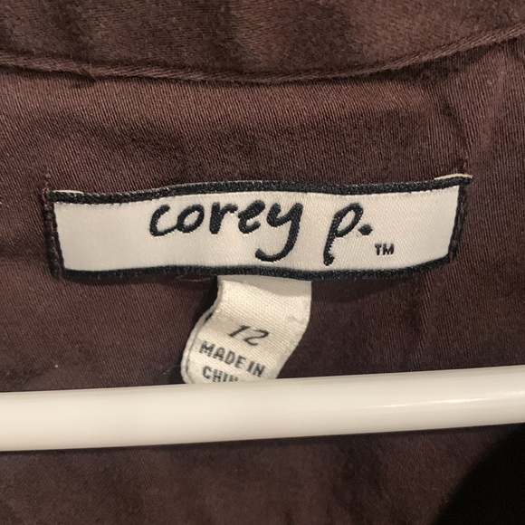 Corey P. Brown Button Up Collared Dress - Picture 2 of 5